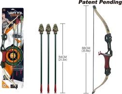 Vaikiškas lankininkystės rinkinys su strėlėmis ir siurbtukais