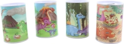 Metalinė taupyklė su dinozaurų motyvu