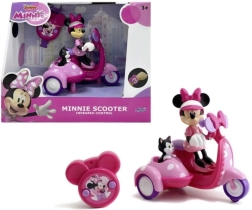 RC motoroleris MINNIE su šonine priekaba ir figūrėlėmis