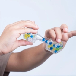 Fidget Blox Sound atpalaiduojanti garso dėlionė – mėlyna ir geltona