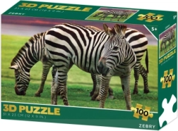3D dėlionė „Zebros“ – 100 detalių