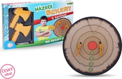 Vaikiškos metamosios kirvukų rinkinys su taikiniu 45 cm