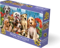 3D puzzle puppies 100 pieces 31 × 23 cm
