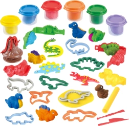 Plastilinas dinozaurai 6×56 g