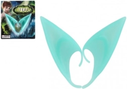 12 cm ilgio lateksinės elfų ausys – turkio spalvos, karnavalinis aksesuaras