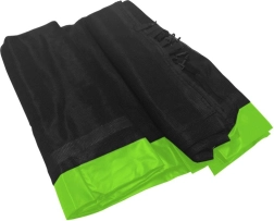 Apsauginis tinklas SKYRAMIZ sodo batutui 305 cm, 6 tunelių – Žalia