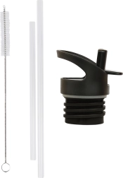 A Little Lovely Company užsukamo dangtelio, šepetėlio ir šiaudelio rinkinys nerūdijančio plieno buteliui 350 ml – Vesmír