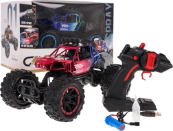 RC vikšrinis REAL ROCK su dūmų funkcija 1:16 – Raudona
