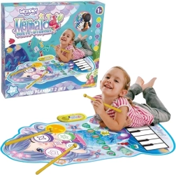 2 viename muzikinis kilimėlis su jūrų undinės motyvu Woopie