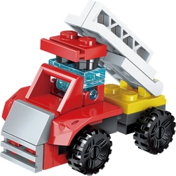 Qman Squros Extreme Changeable 3v1 automobilis „Flame“ su kopėčiomis konstruktorius
