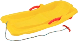 Plastic sled with brakes Baby Mix KAROL yellow