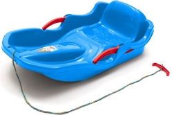 Plastikinės rogutės su atlošu ir stabdžiais Baby Mix Speed Bob mėlynos