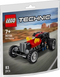 Lego Technic hot rod – automobilio modelis su judančiais stūmokliais