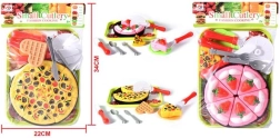 Plastic Play Food Set – Pizza and Cake