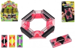 Antistresinis stačiakampis galvosūkis su kamuoliukais, plastikas 4 × 8 cm