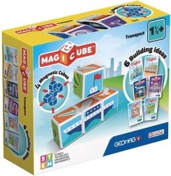 Magnetinė konstravimo dėlionė Geomag Magicube Printed Transport, 7 dalių
