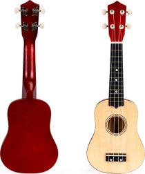 Medinis vaikų ukulelės gitaros instrumentas su nailoninėmis stygomis iš ECOTOYS
