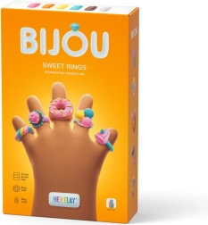 Modelinas HEY CLAY BIJOU Sweet Rings – rinkinys saldiems žiedams kurti