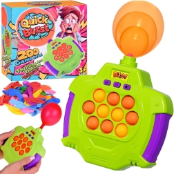 Greitas burbulų žaidimas „Pop It“ su balionų pūtimu