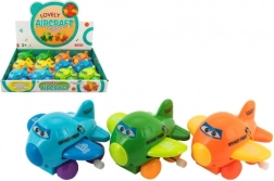 Spyruoklinis lėktuvėlis su akytėmis – mojuojantys sparnai, plastikas 8 cm, spalvų miksas