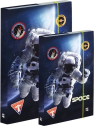 A4 ir A5 sąsiuvinių dėžučių rinkinys su kosmoso motyvu