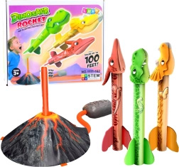 Vulkaninis dinozaurų putplasčio raketų paleidimo rinkinys