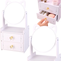 Wooden mini vanity with ears