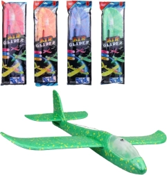 Glowing Polystyrene Throwing Plane - 1 Piece