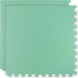 Minkšta putplasčio danga HUMBI 120 × 60 cm, vandeniui atsparūs dideli galvosūkiai, 2 vnt., mėtų spalva