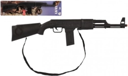 Plastikinis automatas/pistoletas su spragsinčiu mechanizmu, 66 cm