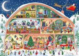 Dėlionė Ravensburger Santa dirbtuvės 1000 dalių