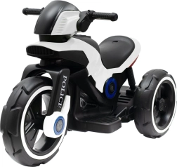 Vaikiškas elektrinis motociklas BABY MIX Police baltas