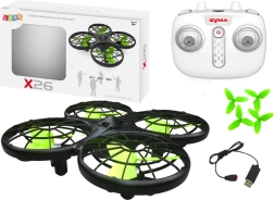 Dronas SYMA X26 juodas su sraigtų apsauga