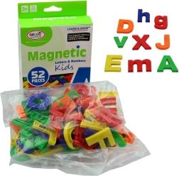 Magnetic Colorful Letters 52 Pieces
