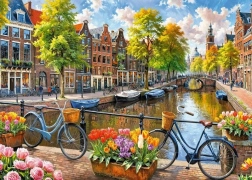 Dėlionė „Amsterdamo tulpės“ 1000 dalių
