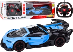 RC sports car 1:12 opening doors blue