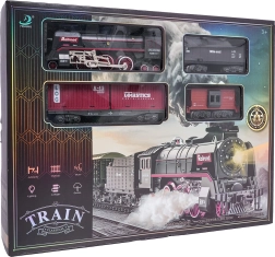 Retro train with lights, sounds and smoke 138 cm