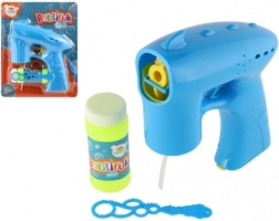 Mėlynas burbulų pistoletas su užpildu, 13 cm