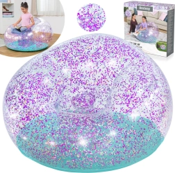 Pripučiama blizganti pufa BESTWAY Glitter Dream 112 × 114 × 66 cm