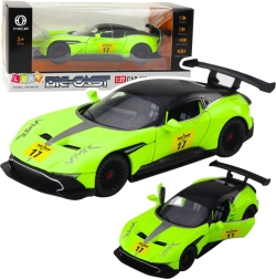 Sportinis automobilis 1:22 su šviesomis, garsais ir inercine (pull-back) pavara