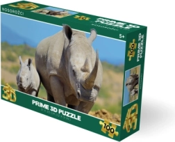 3D Rhino Puzzle 100 Pieces