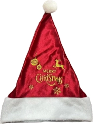 Christmas Hat with Golden Print