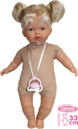 Realistiška lėlė Aitana su minkštu kūneliu ir garsais 33 cm