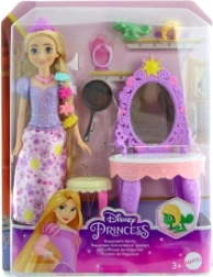 Disney Princess Rapunzelė su stilingais priedais – žaidimų rinkinys su lėle ir draugu Paskaliu