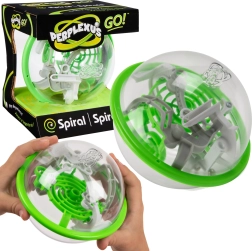Perplexus Go spiralinis 3D labirintas – žalias kamuolys