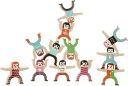 Vilac mediniai balansiniai akrobatų statulėlės