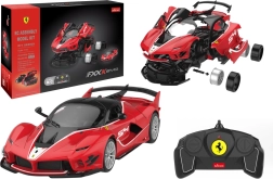 Konstruktorius RASTAR 1:18 FERRARI FXX-K EVO raudonas, 88 dalys – RC modelis