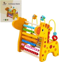Wooden abacus for kids BABU giraffe