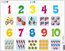 Larsen dėlionė Skaičiai 1–10, 10 dalių