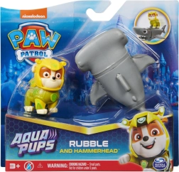 Paw Patrol Aqua Pups figūrėlė Rubble ir kūjaryklis
